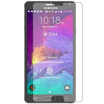 محافظ صفحه نمایش شیشه ای مدل Tempered مناسب برای گوشی موبایل سامسونگ Galaxy Note 4